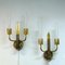 Swedish Grace Wall Lamps in Brass, 1940s, Set of 2, Image 3