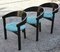 Wooden Chairs with Velour Fabric, 1980, Set of 3, Image 8