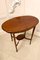Antique Edwardian Mahogany Inlaid Oval Lamp Table, Image 4