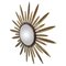 Vintage Brass Sunburst Mirror, 1960s 1