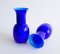 Italienische Vase aus blauem Muranoglas von Aureliano Toso, 2000, 2er Set 5