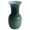 Mittelgroße italienische Vase aus Muranoglas in Blau / Grau von Aureliano Toso, 2000er 1