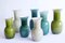 Medium Italian Murano Glass Vase Olive Green by Aureliano Toso, 2000 8