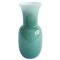 Large Italian Murano Glass Vase Light Blue/Grey by Aureliano Toso, 2000s, Image 1