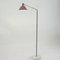 Italian Mid-Century Brass Marble and Red Lacquer Floor Lamp by Stilux Milano 4