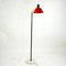 Italian Mid-Century Brass Marble and Red Lacquer Floor Lamp by Stilux Milano 9