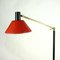 Italian Mid-Century Brass Marble and Red Lacquer Floor Lamp by Stilux Milano 11
