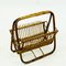 Mid-Century Italian Bamboo and Wicker Magazine Stand 5