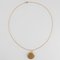 French 18 Karat Yellow Gold Chain Medallion Necklace, 1930s 10