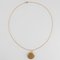 French 18 Karat Yellow Gold Chain Medallion Necklace, 1930s, Image 10