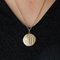 French 18 Karat Yellow Gold Chain Medallion Necklace, 1930s, Image 9