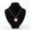 French 18 Karat Yellow Gold Chain Medallion Necklace, 1930s 3