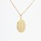 French 18 Karat Yellow Gold Chain Medallion Necklace, 1930s, Image 6