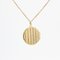 French 18 Karat Yellow Gold Chain Medallion Necklace, 1930s, Image 11