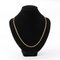 Modern 18 Karat Yellow Gold Navy Mesh Chain 4