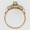 Französischer Art Deco Ring aus 18 Karat Gelbgold mit Diamanten, 1930er 10
