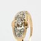 French Diamond 18 Karat Yellow Gold Art Deco Ring, 1930s 7