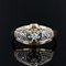 French Diamond 18 Karat Yellow Gold Art Deco Ring, 1930s 3