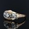 French Diamond 18 Karat Yellow Gold Art Deco Ring, 1930s 4