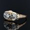 French Diamond 18 Karat Yellow Gold Art Deco Ring, 1930s, Image 4