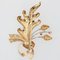 French 18 Karat Yellow Gold Oak Leaf Brooch, 1960s 5