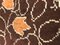 Viereckiger französischer Floreal Teppich in Braun & Orange, 20. Jh 7