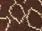 20th Century French Brown & Orange Floreal Square Rug, 1900s, Image 6