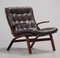 Vintage Danish Mid-Century Leather Lounge Chair by Ingmar Relling 1