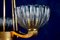 Art Deco Brass Mounted Murano Glass Chandelier by Ercole Barovier, 1940s 8