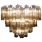 Smoke and Clear Murano Glass Tronchi Chandelier or Ceiling Light 2