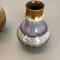 Ceramic Pottery Fat Lava Vases from Strehla Ceramic, Germany, 1970s, Set of 2 12