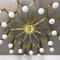 Gigantic Brass 24 Bulb Flush Mount Ceiling Light from Stilnovo, Italy, 1960s, Image 9