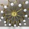 Lampada da soffitto a incasso a 24 luci in ottone di Stilnovo, Italia, anni '60, Immagine 9