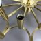 Gigantic Brass 24 Bulb Flush Mount Ceiling Light from Stilnovo, Italy, 1960s, Image 19