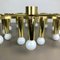 Gigantic Brass 24 Bulb Flush Mount Ceiling Light from Stilnovo, Italy, 1960s, Image 17