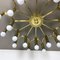 Gigantic Brass 24 Bulb Flush Mount Ceiling Light from Stilnovo, Italy, 1960s, Image 10