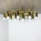 Gigantic Brass 24 Bulb Flush Mount Ceiling Light from Stilnovo, Italy, 1960s, Image 3