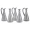 Brocca e decanter in vetro modellato, set di 5, Immagine 1