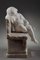 Vintage Statue of a Child Sleeping on a Bench in Alabaster and Marble 4