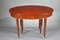 Vintage Mohagany Oval Directoire Table, France 3