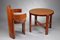 Round Table in Cherry Wood and Mahogany, 1930s 10