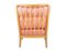 Italian Wood & Pink Fabric Armchair in the Style of Paolo Buffa, 1940s 9