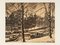 Cornelis Brandenburger Land, Amsterdam im Winter, Radierung in Schwarz & Weiß auf Papier, gerahmt 5