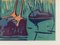 Heron, 1940s, Gouache on Paper, Framed, Image 4