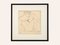Sitting Nude, 1940s, Carbon on Paper, Framed, Image 1