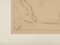 Desnudo sentado, años 40, carbón sobre papel, enmarcado, Imagen 3