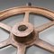 Heavy Antique English Victorian Bronze Ship's Wheel,1850s 9