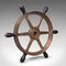 Heavy Antique English Victorian Bronze Ship's Wheel,1850s 1