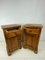 Antique Oak Nightstands, 1900s, Set of 2 3