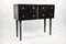 Dresser with 4 Drawers in Black Stone Marquetry by Ginger Brown 2